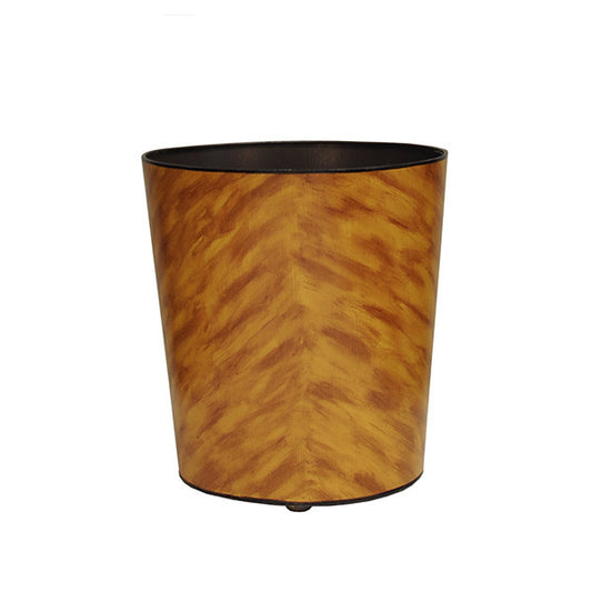 Worlds Away - Oval Wastebasket In Tortoise Shell - WBTORT view 1