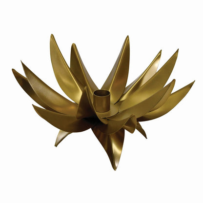 Worlds Away - Palm Tree Candle Votive In Antique Brass - SPARKY view 4