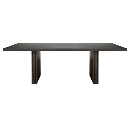 Worlds Away - Plank Style Slatted Base Dining Table In Dark Espresso Oak - PATTERSON ES view 2