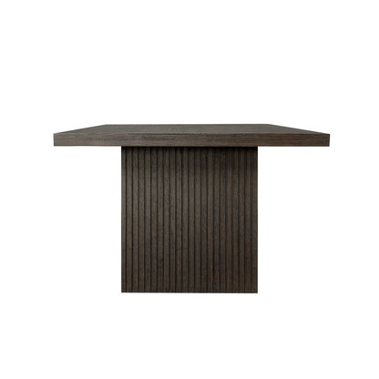 Worlds Away - Plank Style Slatted Base Dining Table In Dark Espresso Oak - PATTERSON ES view 3