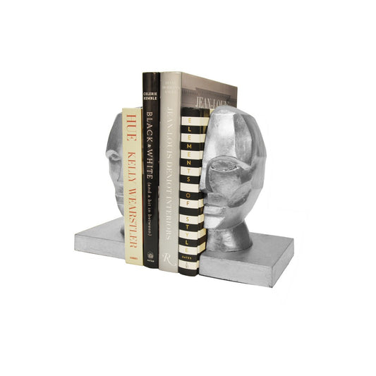 Worlds Away - Profile Bookends In Silver Leaf - EDMUND S view 1