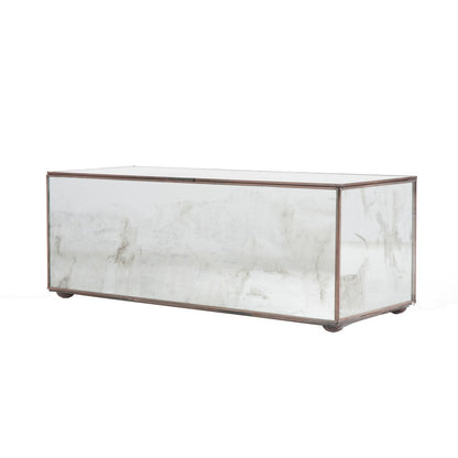 Worlds Away - Rectangular Box With Antique Mirror - BOX AM view 1