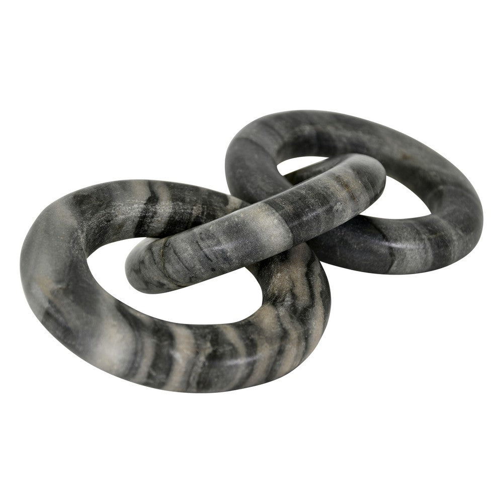 Worlds Away - Round Gray Marble Chain - CIRCLET view 2