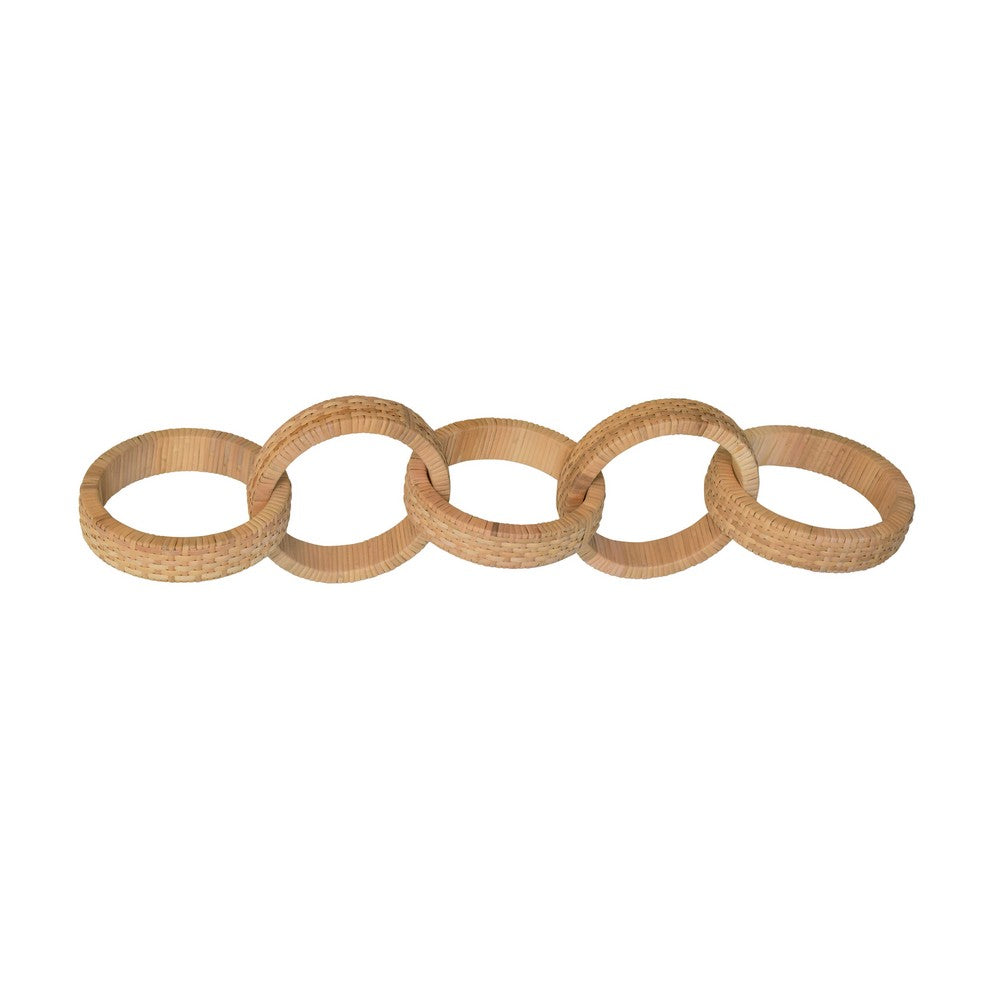 Worlds Away - Round Natural Rattan Decorative Chain - RINGLO view 1