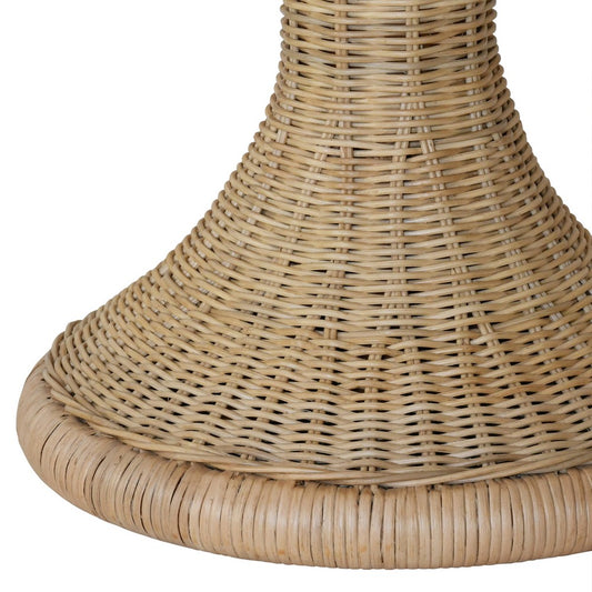 Worlds Away - Round Pedestal Side Table With Scallop Edge - ORLA view 2
