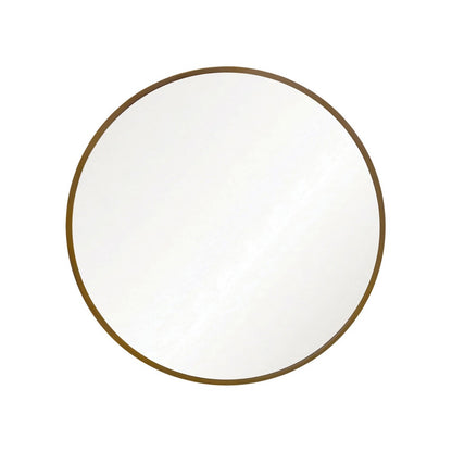 Worlds Away - Round Sculptural Loop Base Side Table In Antique Brass With Inset Mirror Top - OLYMPIA view 4