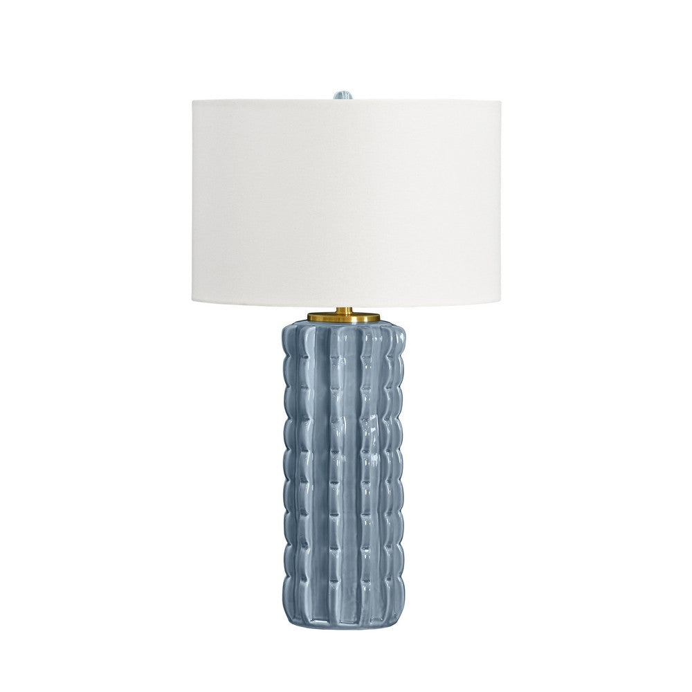 Worlds Away - Scallop Ceramic Table Lamp In Light Blue Glaze - CECE LB view 1