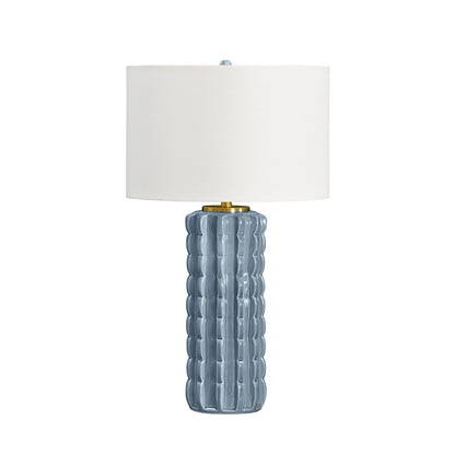 Worlds Away - Scallop Ceramic Table Lamp In Light Blue Glaze - CECE LB view 1
