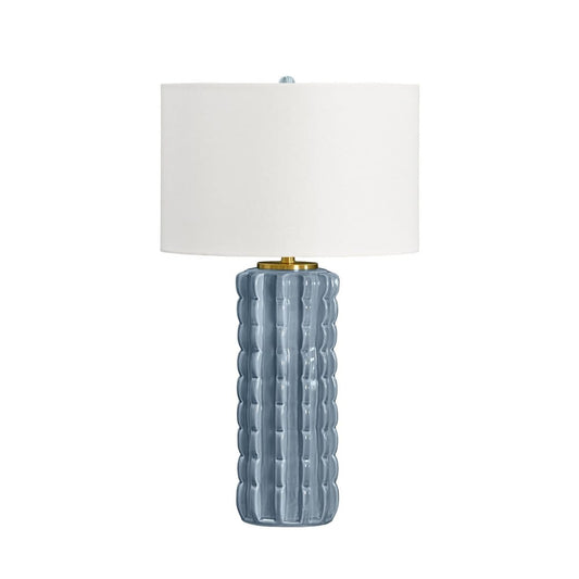 Worlds Away - Scallop Ceramic Table Lamp In Light Blue Glaze - CECE LB view 1