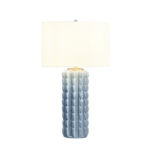 Worlds Away - Scallop Ceramic Table Lamp In Light Blue Glaze - CECE LB view 2
