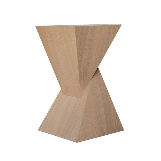Worlds Away - Sculptural Occassional Table In Natural Oak - SCOUT NO view 1