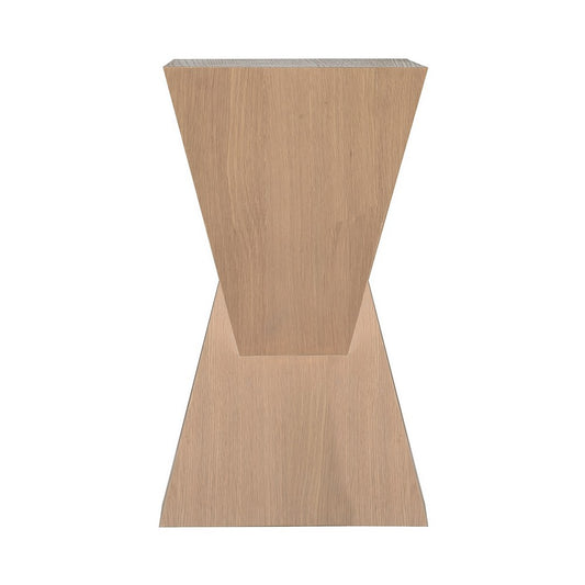Worlds Away - Sculptural Occassional Table In Natural Oak - SCOUT NO view 2