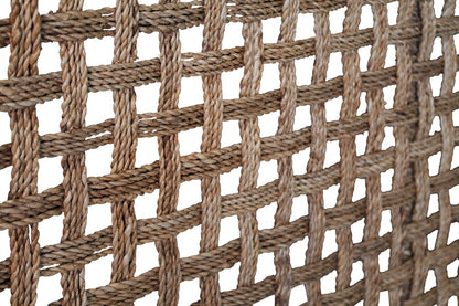 Worlds Away - Seagrass Wrapped Headboard And Footboard With Wood Side Rails And Legs, King Size - KARINA KING view 5