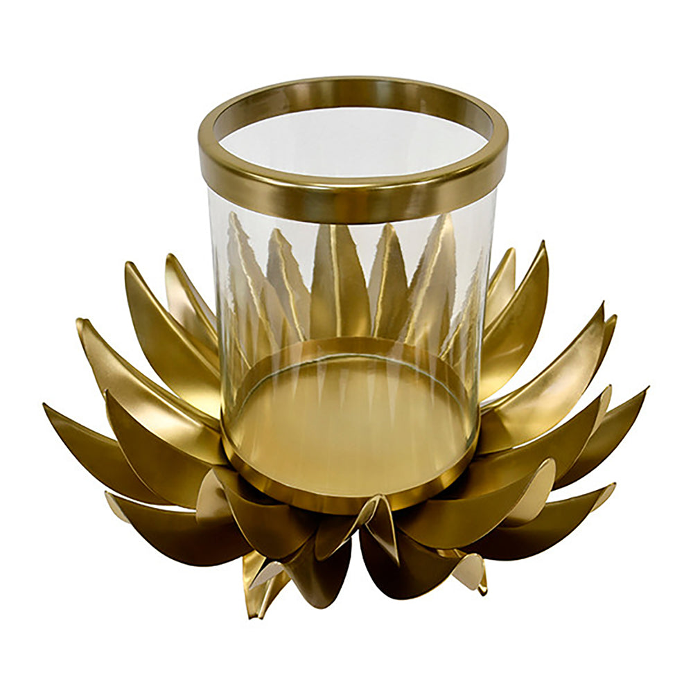 Worlds Away - Small Palm Tree Hurricane In Antique Brass - SIRIUS SM view 3
