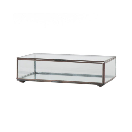 Worlds Away - Small Rectangular Box With Clear Glass - BOX CLRS view 1