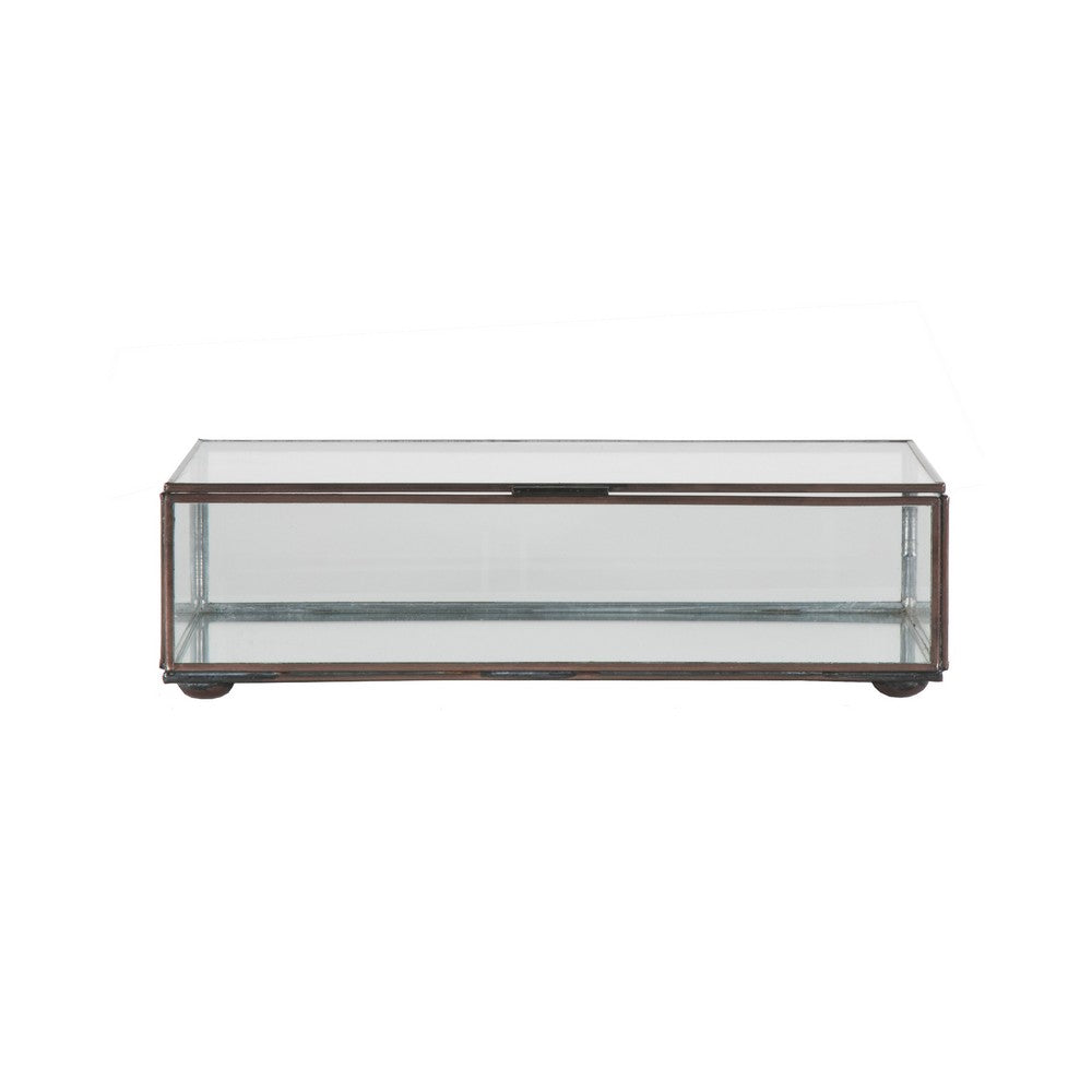 Worlds Away - Small Rectangular Box With Clear Glass - BOX CLRS view 2