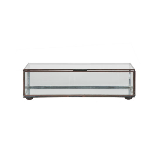 Worlds Away - Small Rectangular Box With Clear Glass - BOX CLRS view 2
