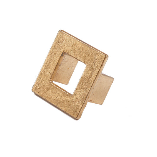 Worlds Away - Square Hardware In Gold Leaf - HUDSON HG view 1