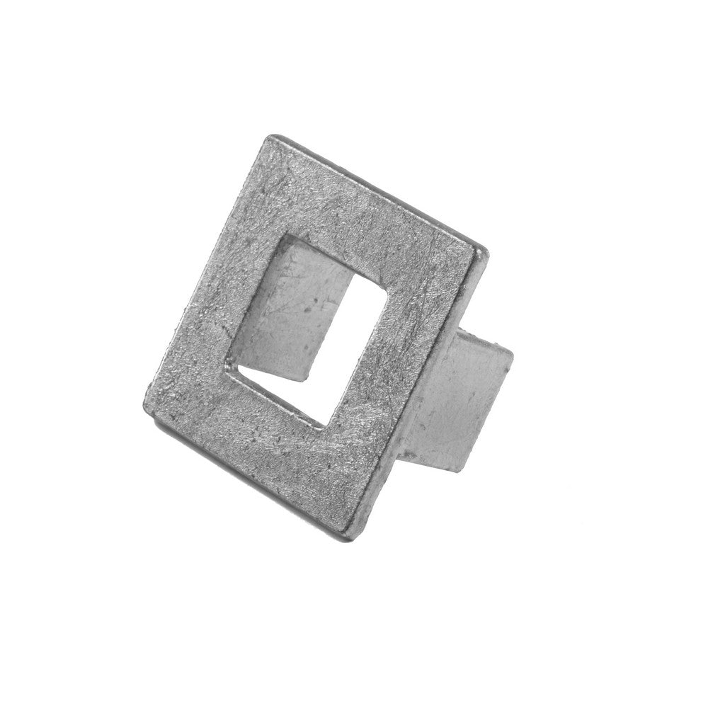 Worlds Away - Square Hardware In Silver Leaf - HUDSON HS view 1
