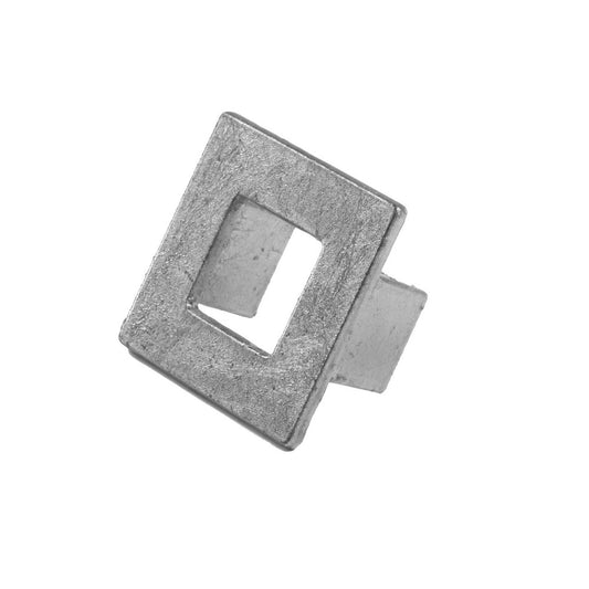 Worlds Away - Square Hardware In Silver Leaf - HUDSON HS view 1