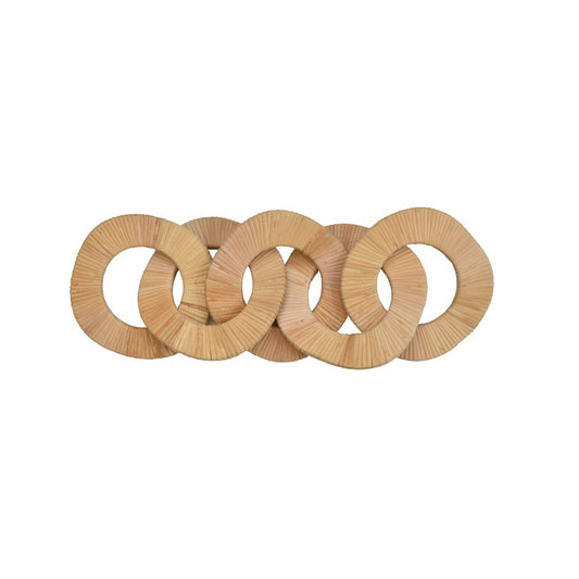 Worlds Away - Square Natural Rattan Decorative Chain - YOLO view 2