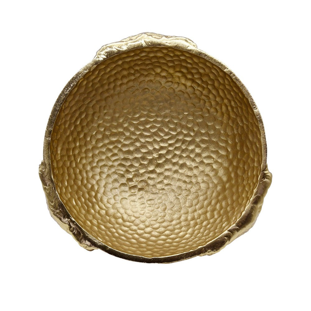 Worlds Away - Textured Brass Bowl With Elephant Feet Detail - ELEPHA view 3