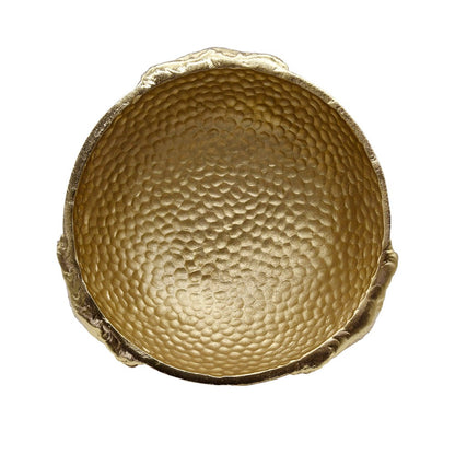 Worlds Away - Textured Brass Bowl With Elephant Feet Detail - ELEPHA view 3