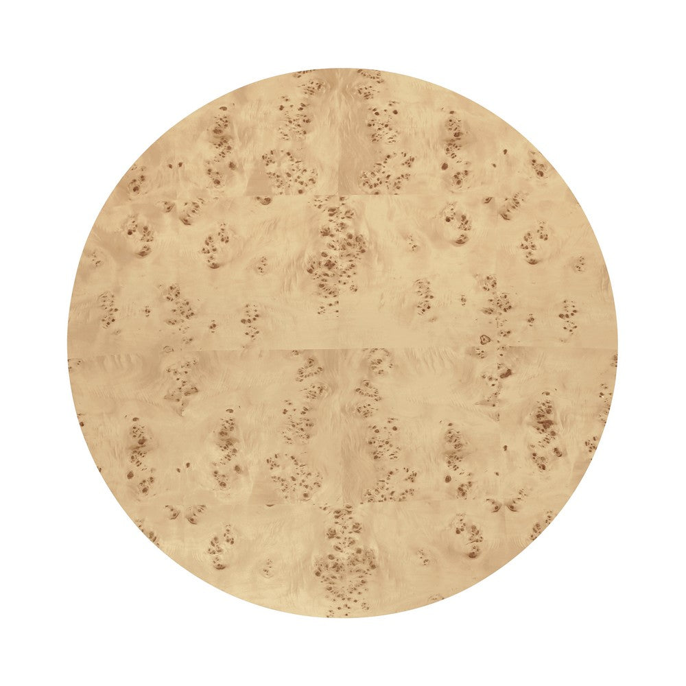 Worlds Away - Thick Top Coffee Table With Cross Base In Burl Wood - OSLO BW view 3