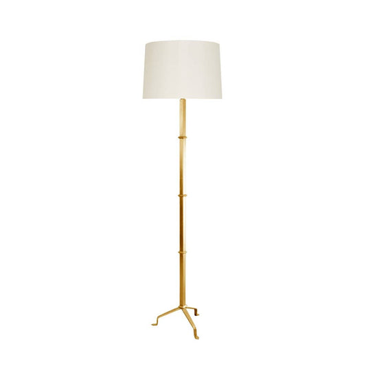 Worlds Away - Three Leg Floor Lamp In Gold Leaf - ALVARO G view 1