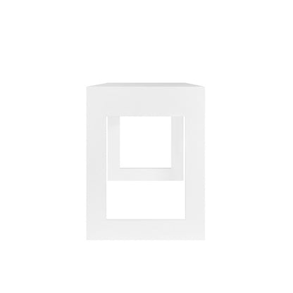 Worlds Away - Two Drawer Desk With Fluted Detail In Matte White Lacquer - LARKIN WH view 4