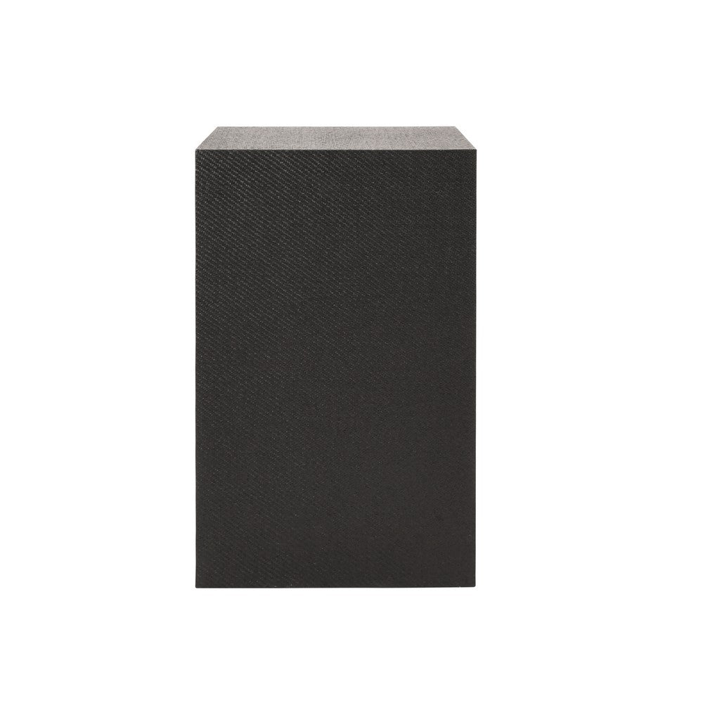 Worlds Away - Two Drawer Small Side Table In Black Painted Grasscloth With Black Oak Handles - PARKER BLK view 4