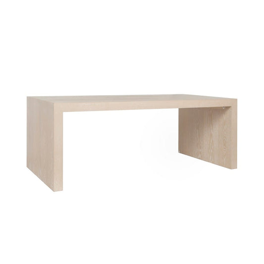 Worlds Away - Waterfall Edge Coffee Table In Cerused Oak - KENNETH CO COFFEE TABLE view 1