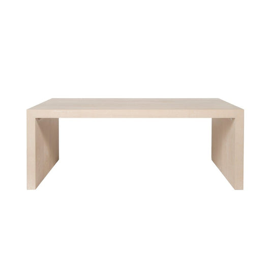 Worlds Away - Waterfall Edge Coffee Table In Cerused Oak - KENNETH CO COFFEE TABLE view 2