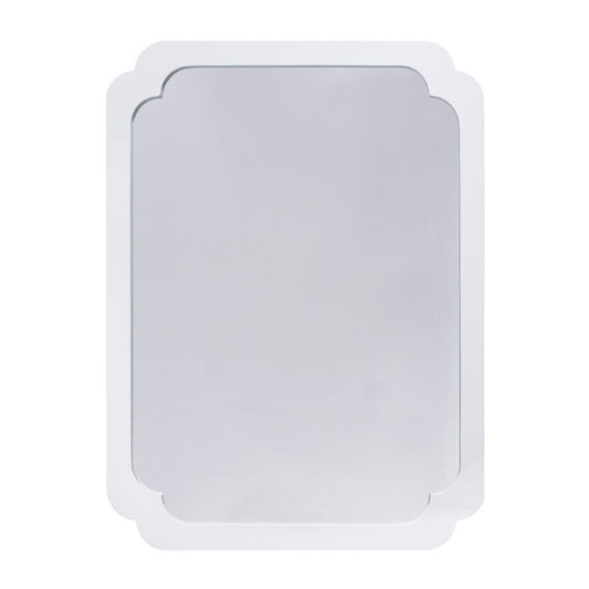 Worlds Away - White Lacquer Pinched Corner Mirror - AMELIA WH view 1