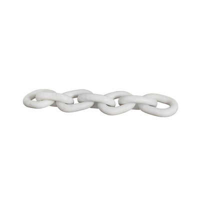 Worlds Away - White Marble Chain Link Object - TABI view 1