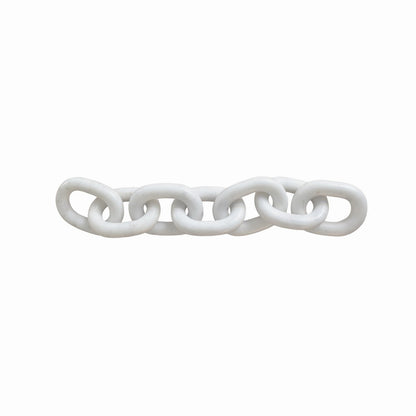 Worlds Away - White Marble Chain Link Object - TABI view 2