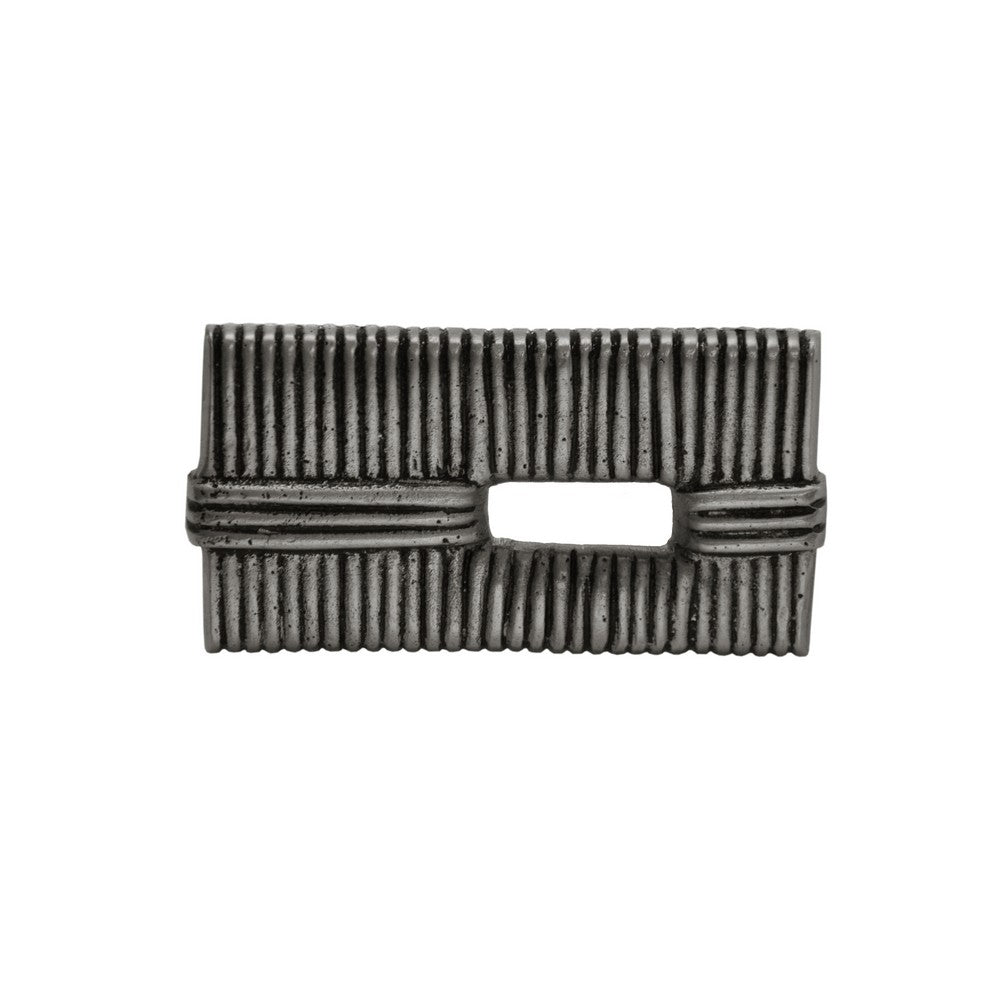 Worlds Away - Wrapped Metal Sm Rectangle Knob In Antique Nickel - KURT HAN view 2