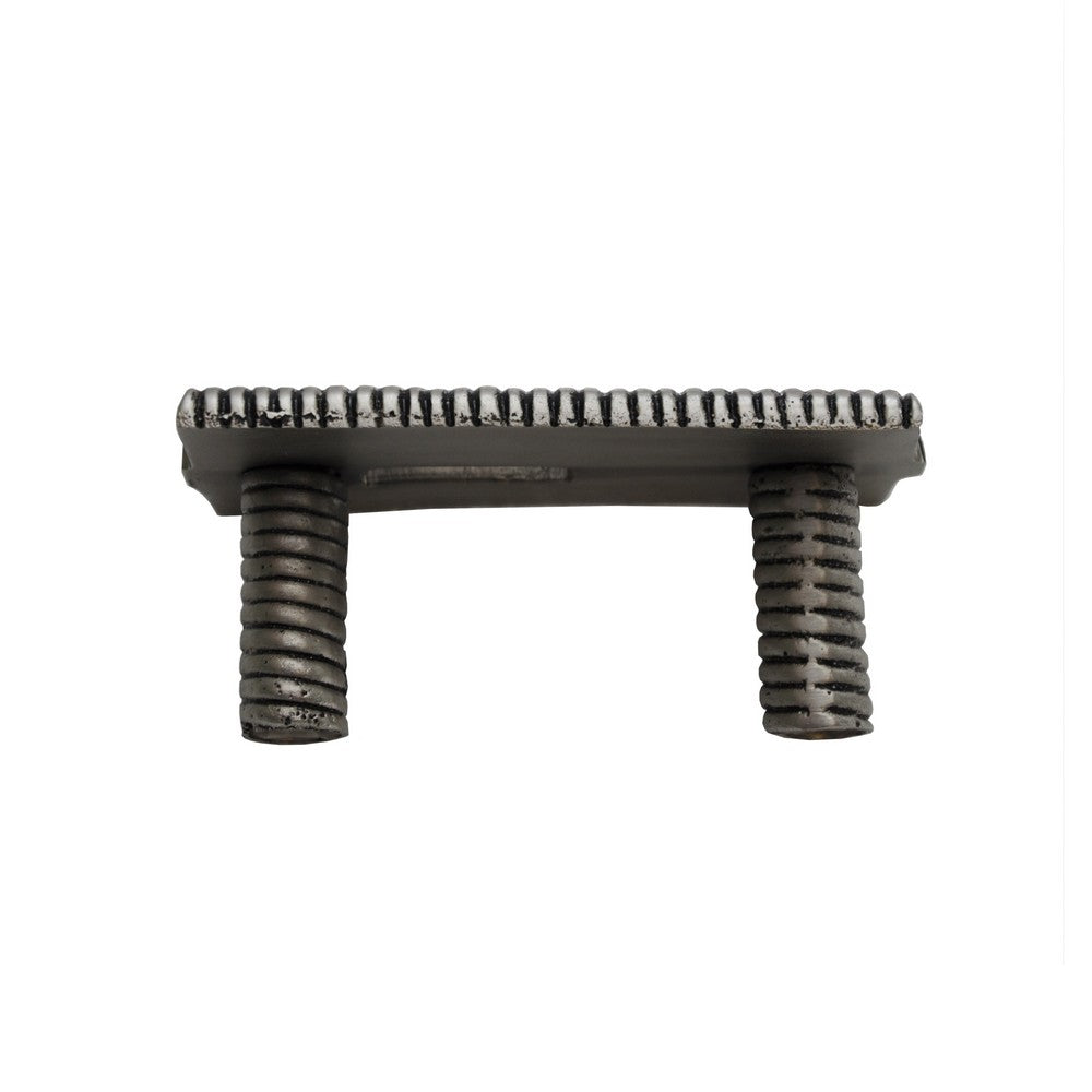 Worlds Away - Wrapped Metal Sm Rectangle Knob In Antique Nickel - KURT HAN view 3