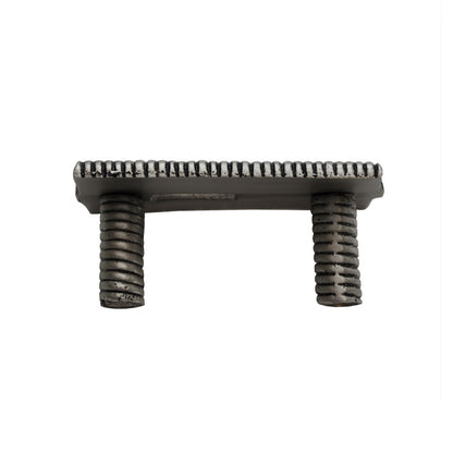 Worlds Away - Wrapped Metal Sm Rectangle Knob In Antique Nickel - KURT HAN view 3