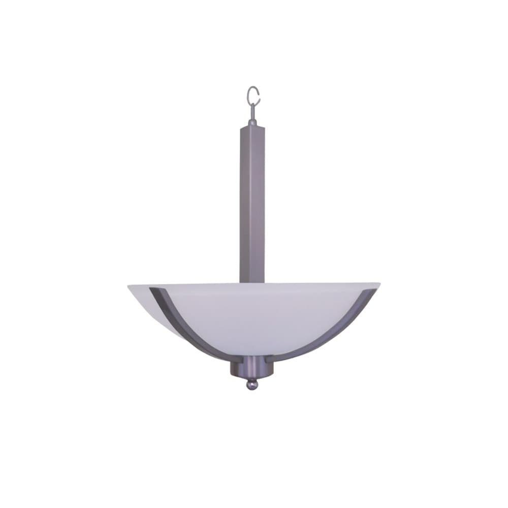 Yosemite Home Decor - Alta Peak 3 Light Bowl Chandelier in Satin Steel Finish with Acid Wash Glass - 107-3B-16AWSS veiw 1
