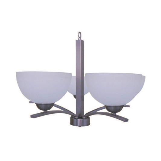 Yosemite Home Decor - Alta Peak 5 Light Chandelier in Satin Steel Finish with Acid Wash Glass - 107-5U-AWSS veiw 1