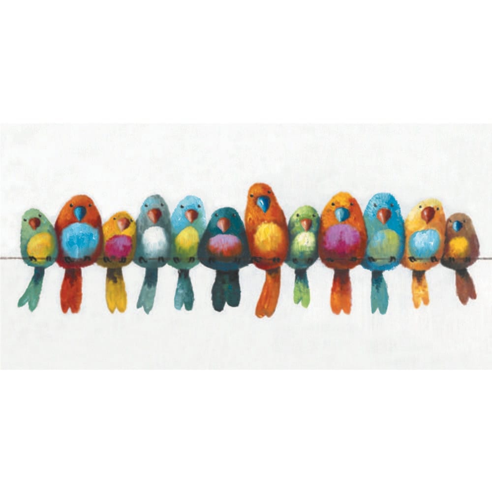 Yosemite Home Decor - Birds on a Wire I Original Hand Painted Wall Art - ARTAC0436C veiw 1