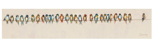 Yosemite Home Decor - Birds on a Wire IV Original Hand Painted Wall Art - ARTAE1553 veiw 1