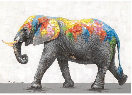 Yosemite Home Decor - Dazzling Elephant Original Hand Painted Wall Art - ARTAFF0122 veiw 1