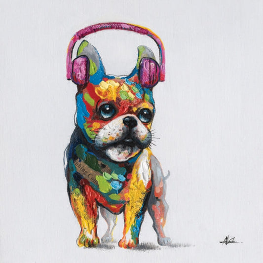 Yosemite Home Decor - Dog Beats II Original Hand Painted Wall Art - ARTAE2019 veiw 1