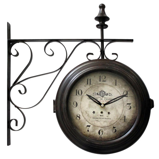 Yosemite Home Decor - Double sided Iron Wall Clock - CLKA1B359 veiw 1