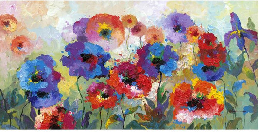 Yosemite Home Decor - Flower Garden Original Hand Painted Wall Art - ARTAB2292 veiw 1