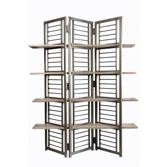 Yosemite Home Decor - Folding Floor Screen with Shelves - YFUR-VA1578 veiw 1