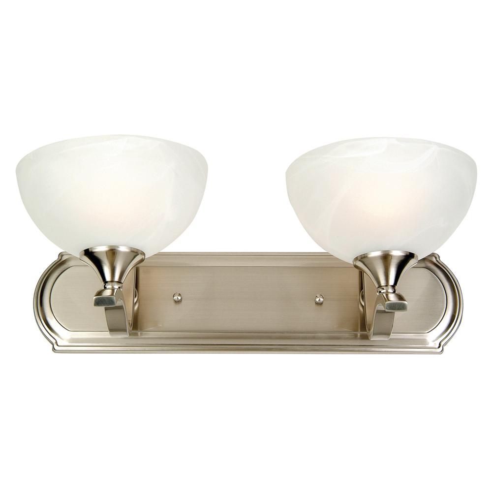 Yosemite Home Decor - Glacier Point 2 Lights Vanity in Satin Nickel Finish - 1392SN veiw 1