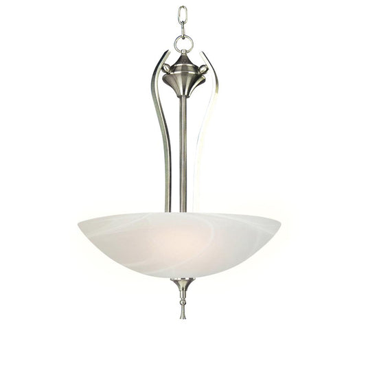 Yosemite Home Decor - Glacier Point 3 Lights Pendant in Satin Nickel Finish - 1351-3SN veiw 1